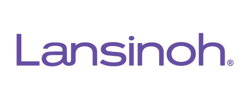 Lansinoh logo in purple on a white background